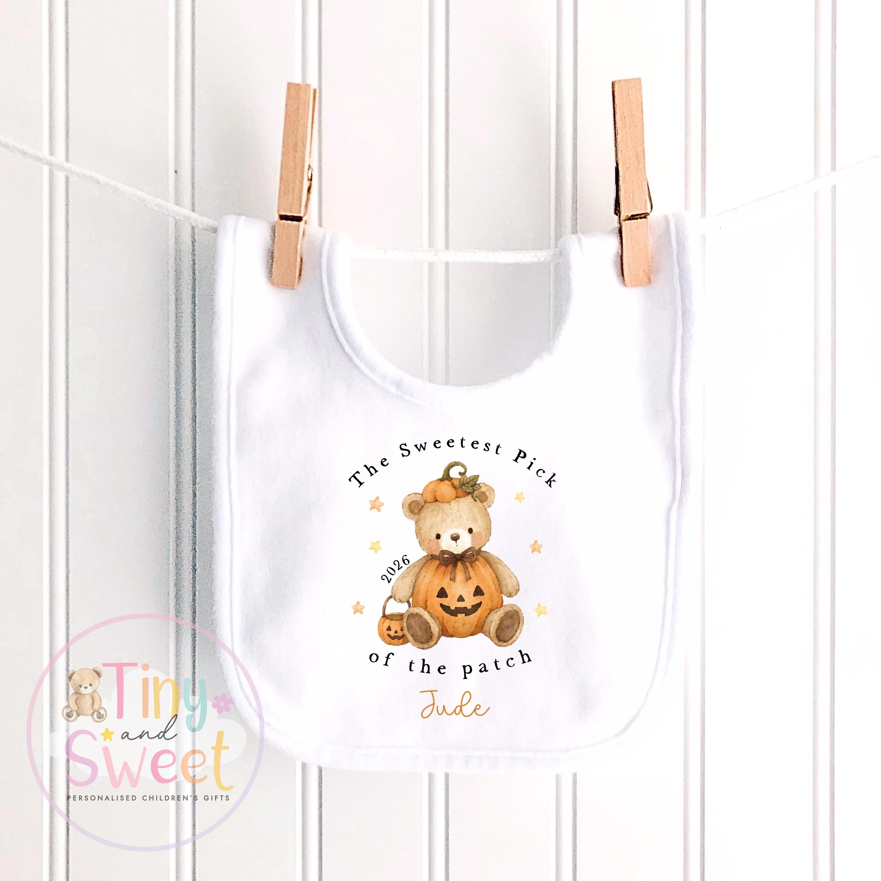 Personalised First Halloween Sleepsuit, Baby Halloween Outfit, Halloween Newborn Gift, First Halloween Babygrow, 1st Halloween Baby Gift
