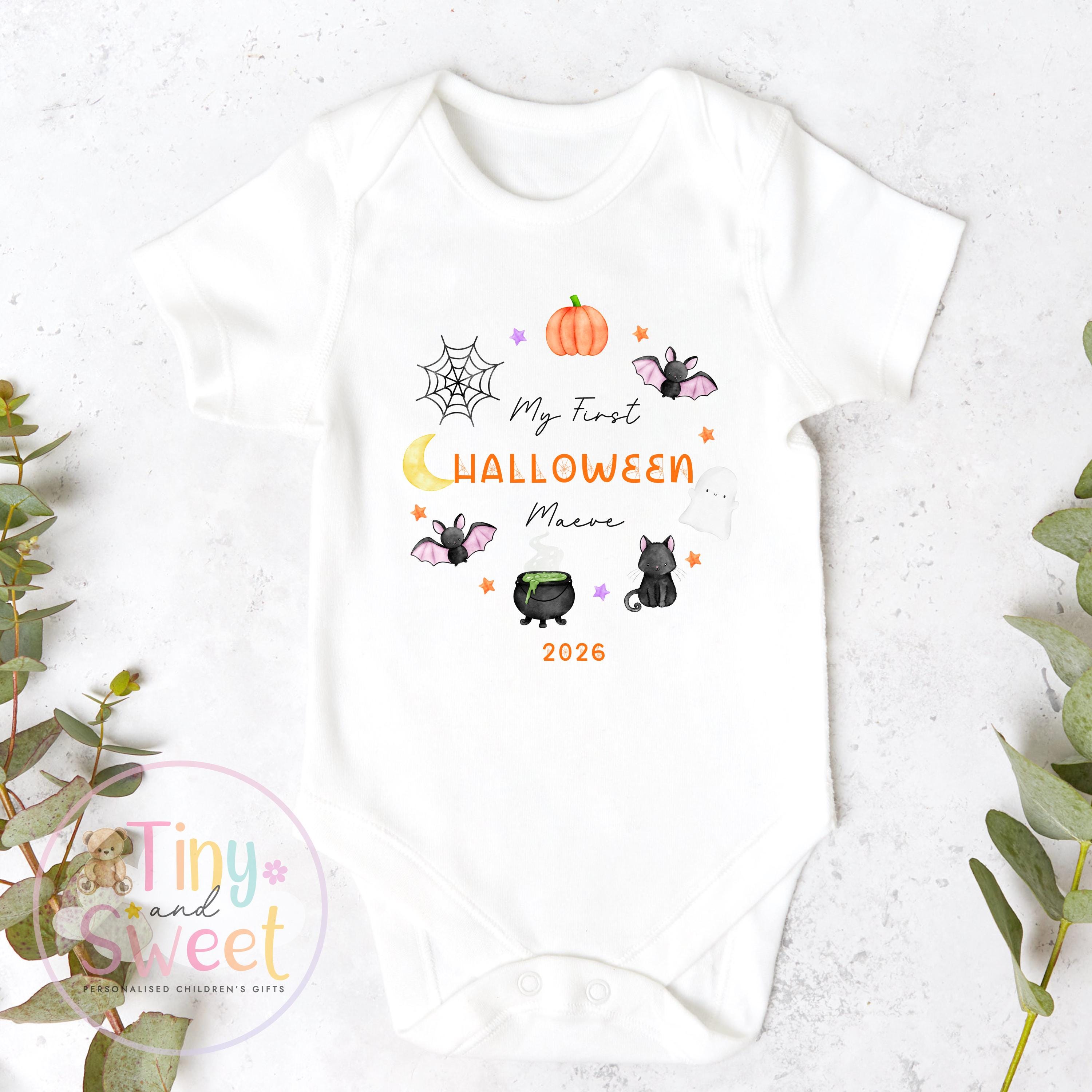 My First Halloween Sleepsuit, Baby Halloween, Baby 1st Halloween Gift, 1st Halloween Babygrow, Halloween Outfit for baby, Halloween costume