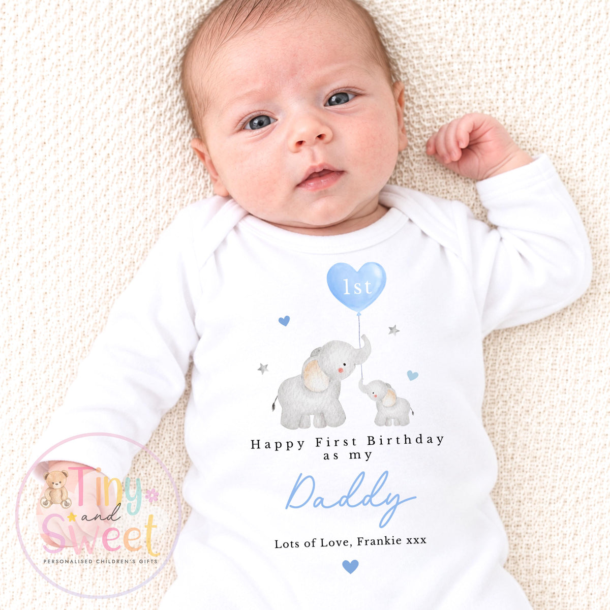 Happy Birthday Daddy, 1st Birthday as My Daddy, New Dad Gift, Dad Birthday, Daddy Birthday, Sleepsuit Babygrow Bodysuit Dad Birthday