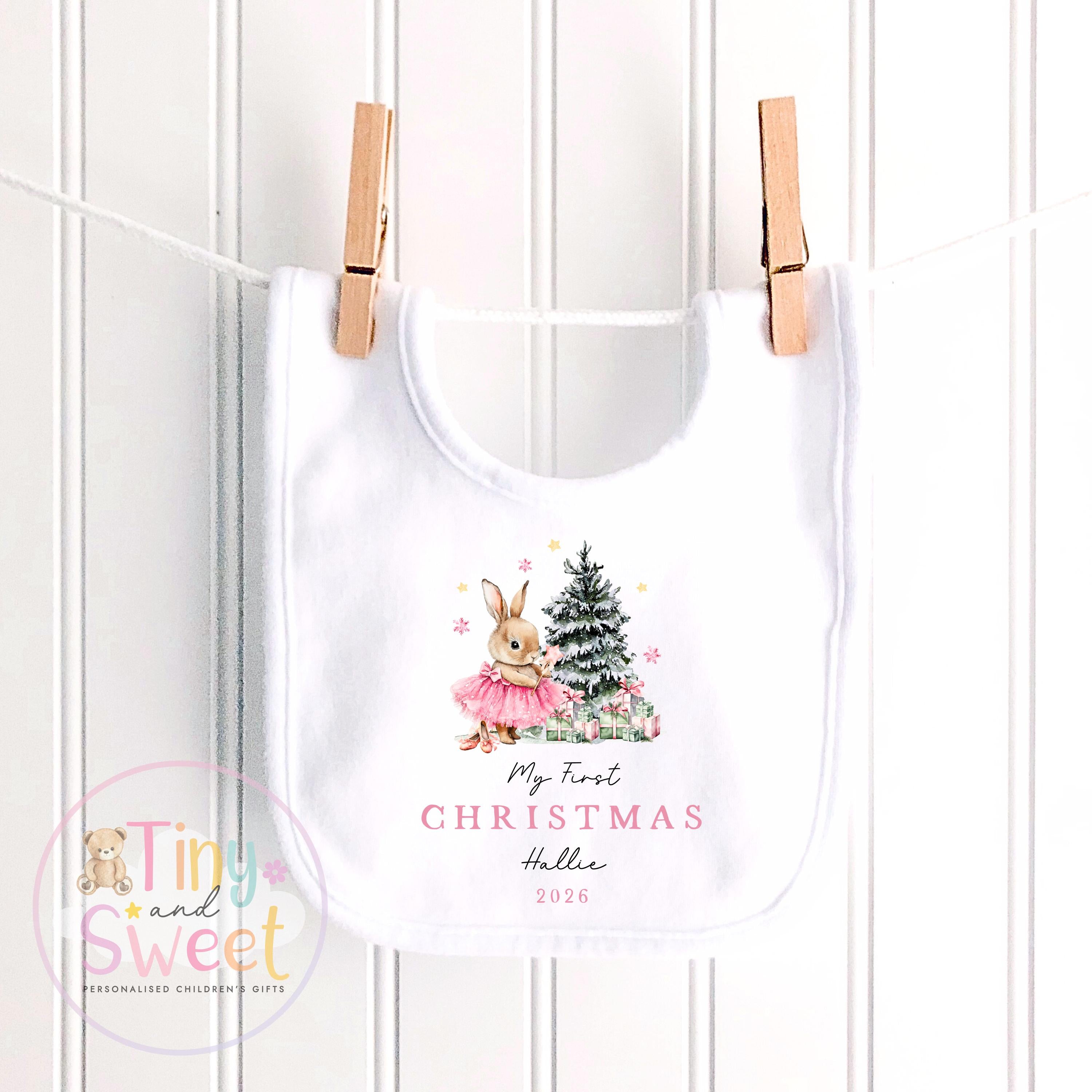 Personalised Babies First Christmas Sleepsuit, Babies 1st Xmas Gift Idea, Pyjamas, 1st Xmas Babygrow, Christmas Outfit for baby, Teddy