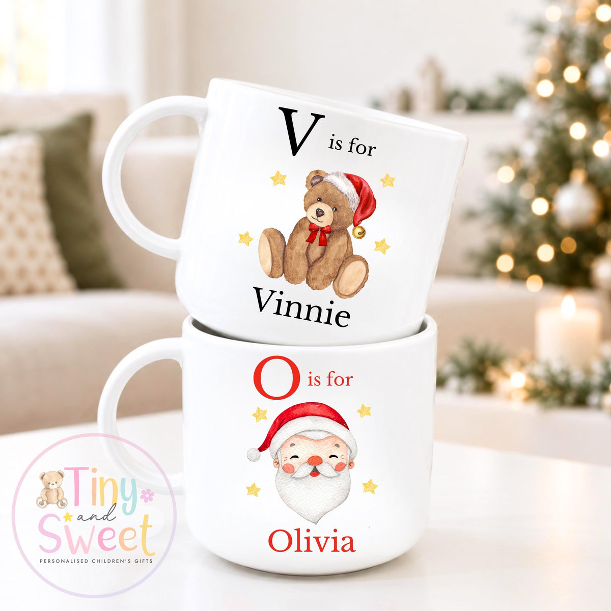 Christmas Unbreakable Mug, Personalised Christmas Cup, Christmas Eve Box, Plastic Cup, Gift For Toddler, Gift For Grandchildren, Kids Mug