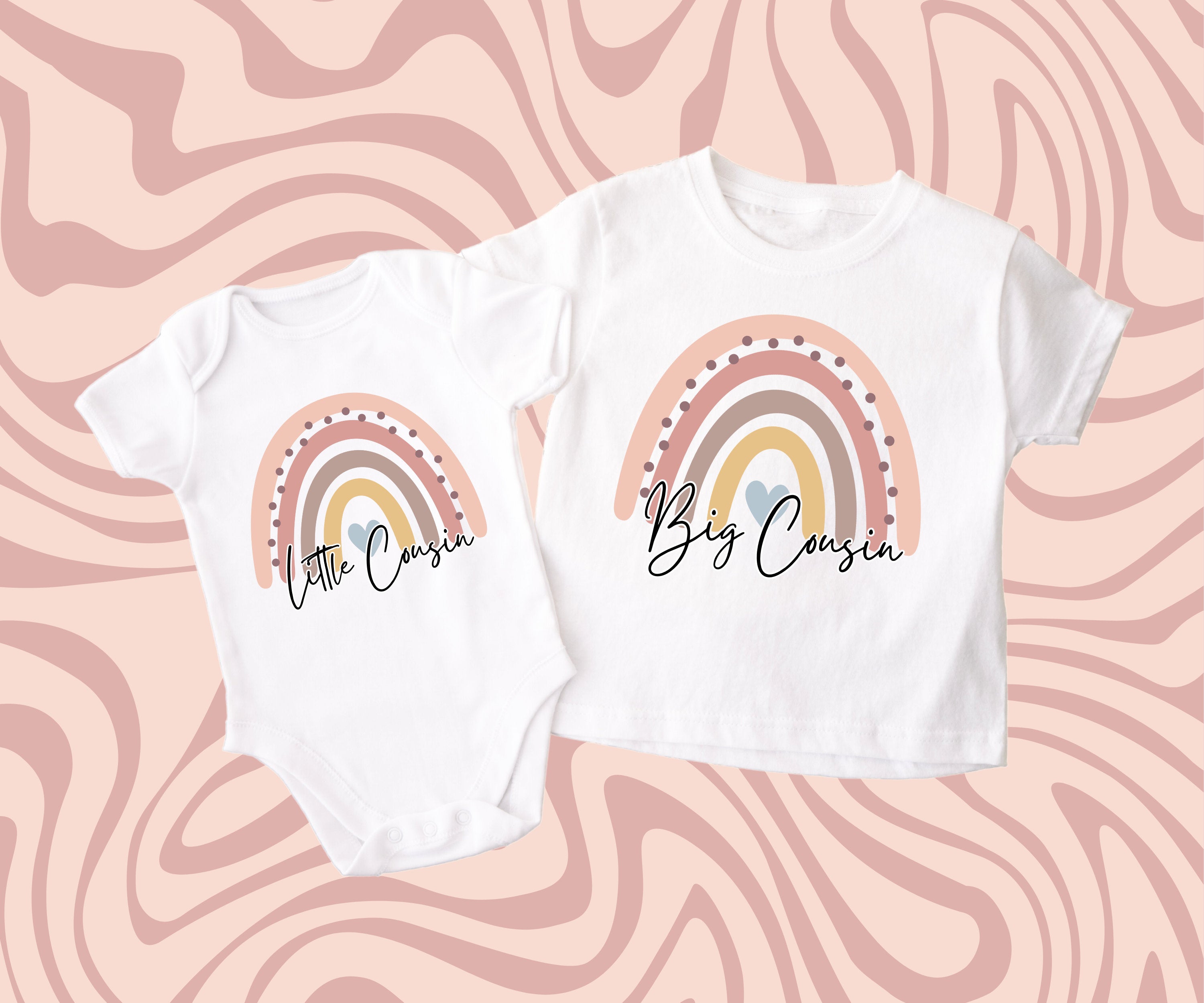 Boho Rainbow Big/Little Cousin T Shirt