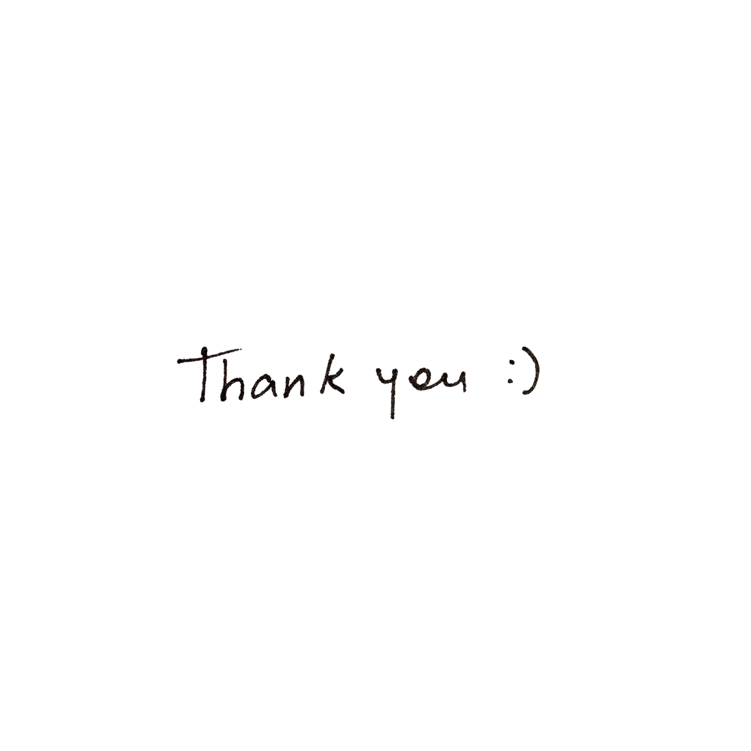 Just thank you ..