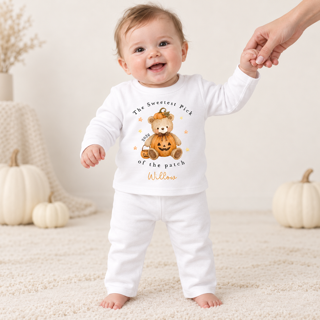 Personalised Halloween Sweetest Pick of the Patch Pyjamas