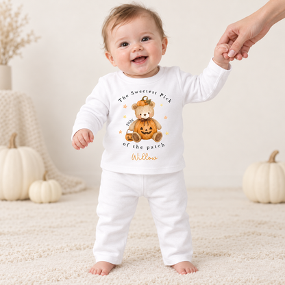 Personalised Halloween Sweetest Pick of the Patch Pyjamas
