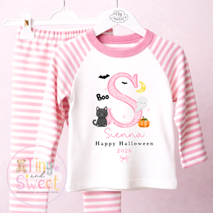 Personalised Halloween Initial Pyjamas