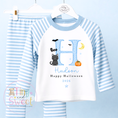 Personalised Halloween Initial Pyjamas