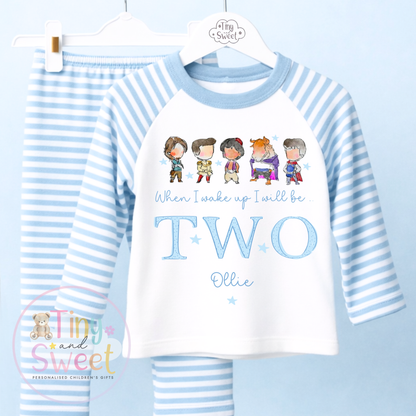 Blue Prince Personalised Birthday Pyjamas (Any Age!)