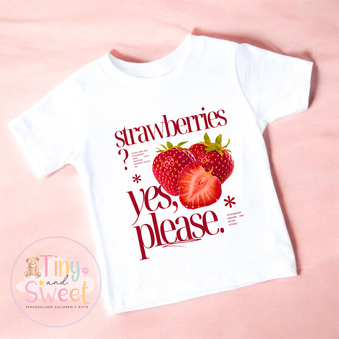 Strawberries Yes Please T Shirt