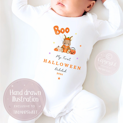 Bunny Boo Personalised Sleepsuit