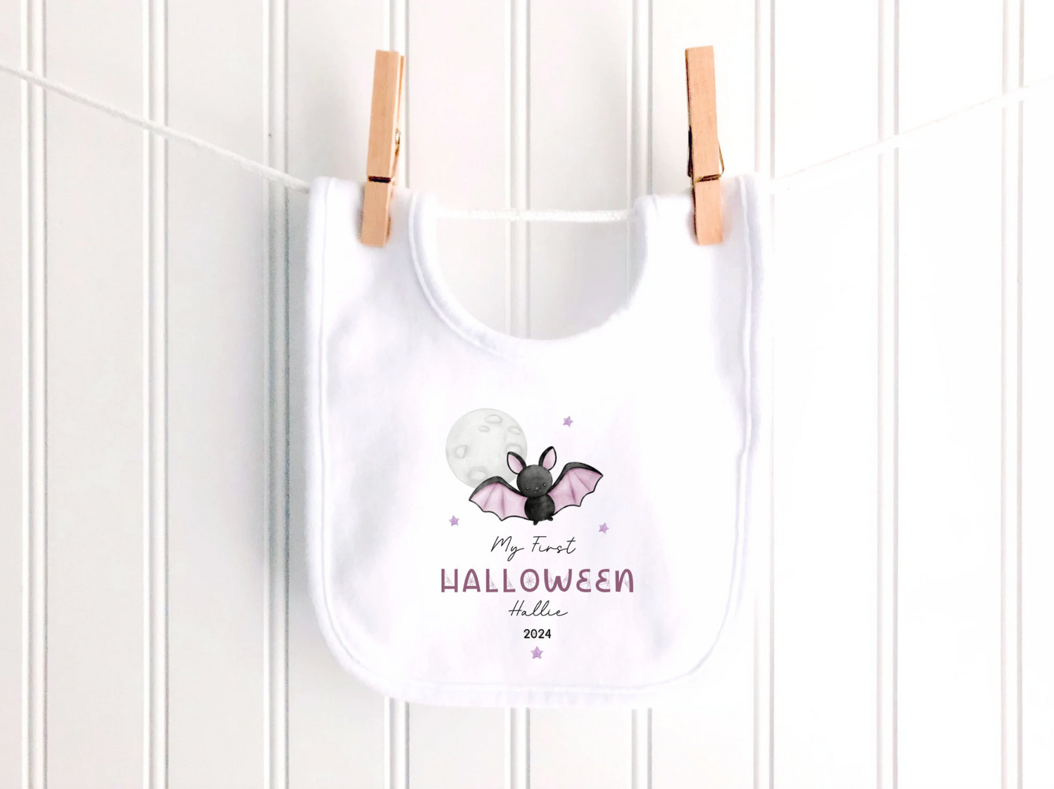 Bat Personalised Halloween Sleepsuit