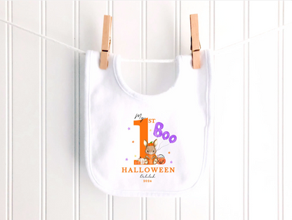 Purple Boo Bunny Personalised Sleepsuit