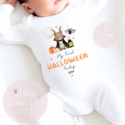 Dracula Bunny Personalised Sleepsuit
