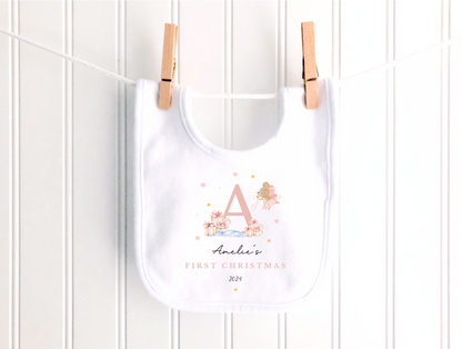 Personalised Fairy Initial Christmas Sleepsuit