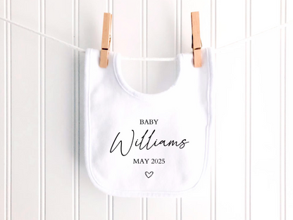 Name Announcement Personalised Sleepsuit/Babygrow