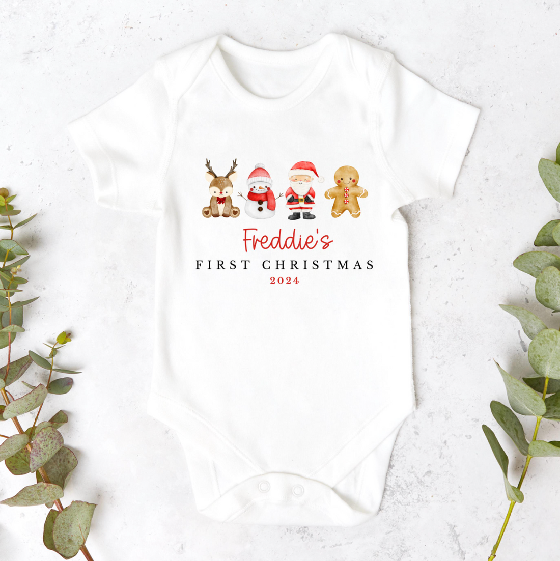 Personalised Christmas Friends Sleepsuit