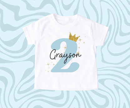 Personalised Birthday T-shirt, 1st Birthday T Shirt, Any Age, 3rd Birthday T Shirt, Boys Birthday, Birthday Keepsake T Shirt