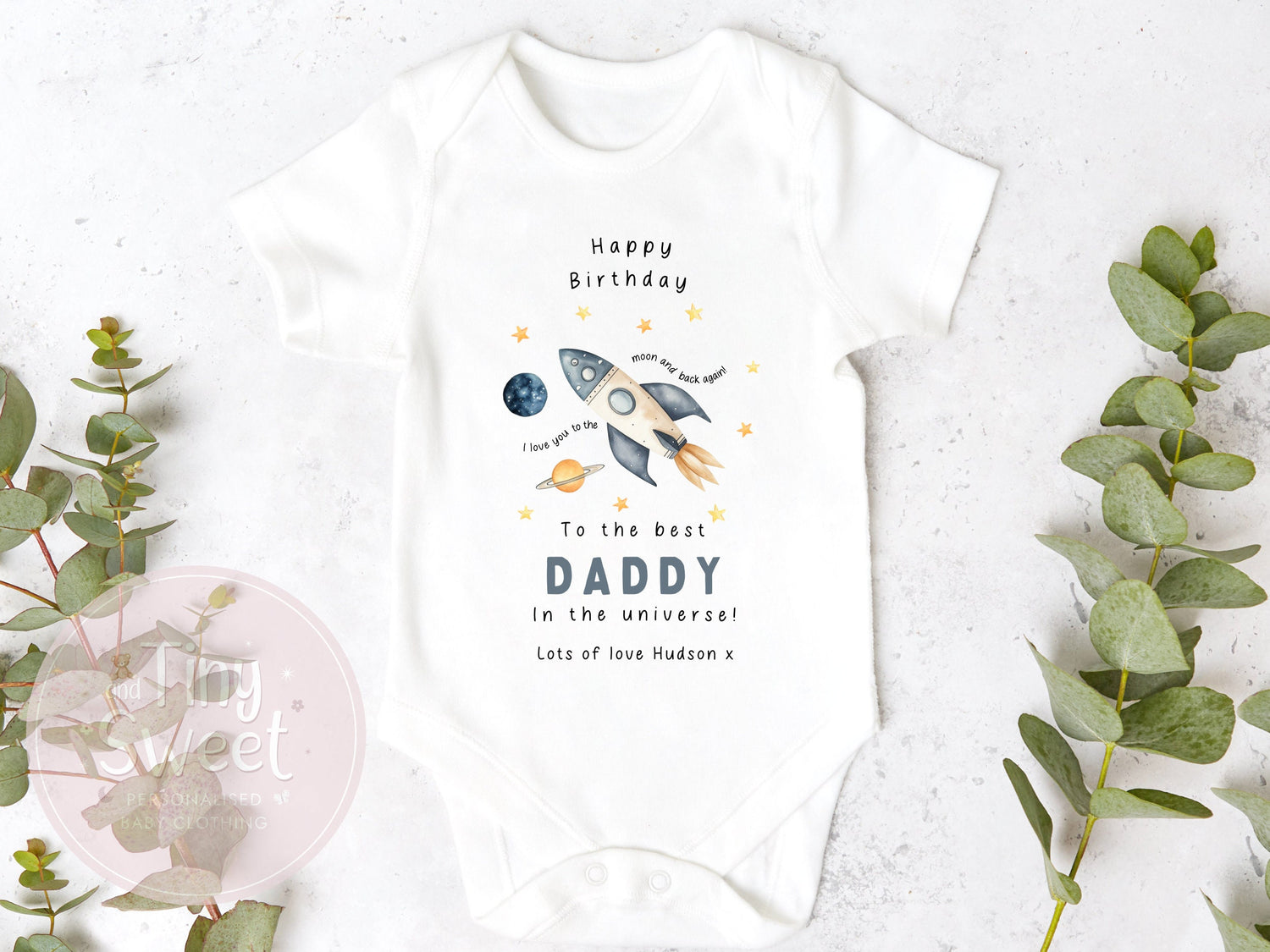 Happy Birthday Daddy, 1st Birthday as My Daddy, New Dad Gift, Dad Birthday, Daddy Birthday, Sleepsuit Babygrow Bodysuit Dad Birthday