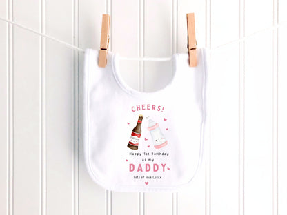 Happy Birthday Daddy, 1st Birthday as My Daddy, Cheers, New Dad Gift, Dad Birthday, Daddy Birthday, Sleepsuit Babygrow Bodysuit Dad Birthday