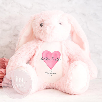 Personalised Little Brother Gift, Big Sister Announcement, New Baby Soft Toy, New baby gift, Newborn Gift, Baby Keepsake, Baby shower gift