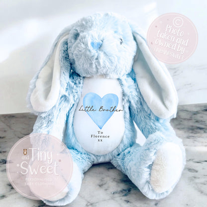 Personalised Little Sister Gift, Big Sister Announcement, New Baby Soft Toy, New baby gift, Newborn Gift, Baby Keepsake, Baby shower gift