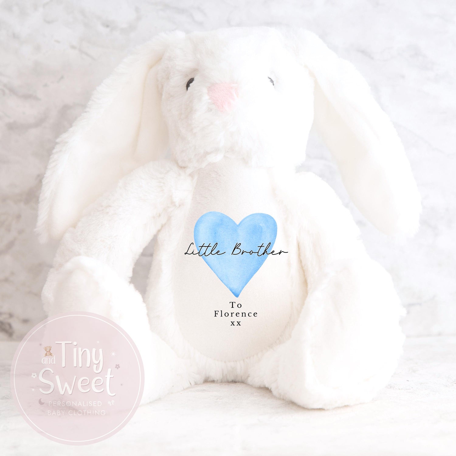 Personalised Little Brother Gift, Big Sister Announcement, New Baby Soft Toy, New baby gift, Newborn Gift, Baby Keepsake, Baby shower gift