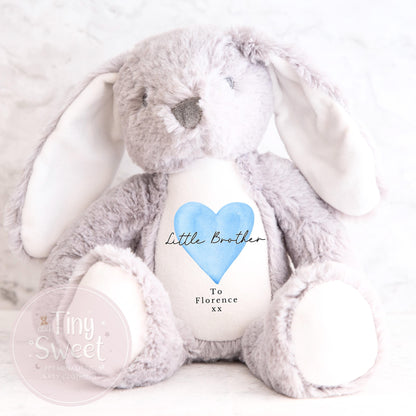 Personalised Little Brother Gift, Big Sister Announcement, New Baby Soft Toy, New baby gift, Newborn Gift, Baby Keepsake, Baby shower gift