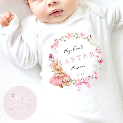 Easter Babygrow, Easter Sleepsuit, My 1st Easter, My First Easter, Babies first Easter sleepsuit, Easter baby outfit, New baby gift