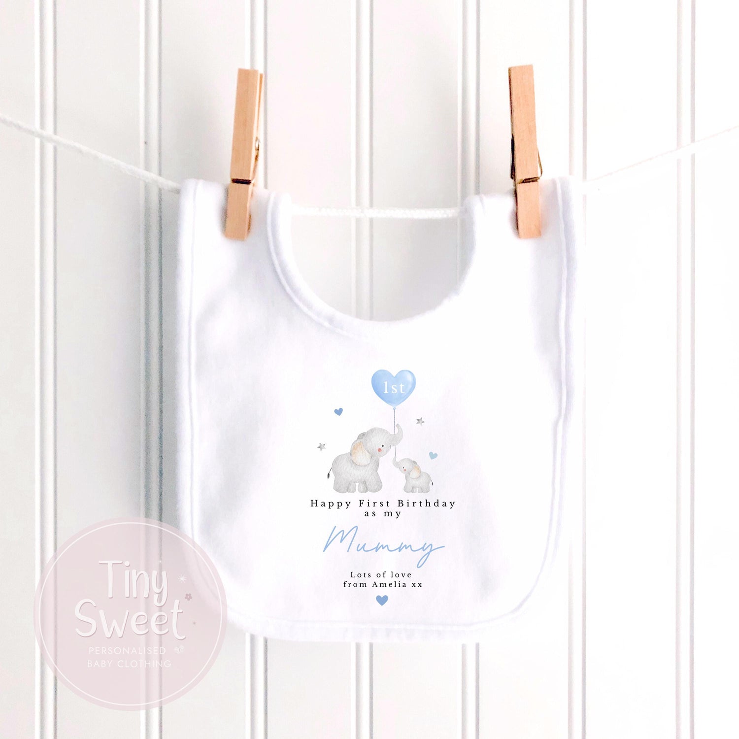 First Birthday as My Mummy Baby Outfit – Personalised Sleepsuit Gift from Baby