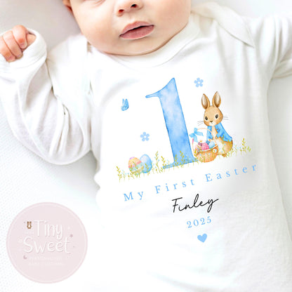 Easter T Shirt, Easter Sleepsuit, My 1st Easter, My First Easter, Babies first Easter T Shirt, Easter baby outfit, New baby gift