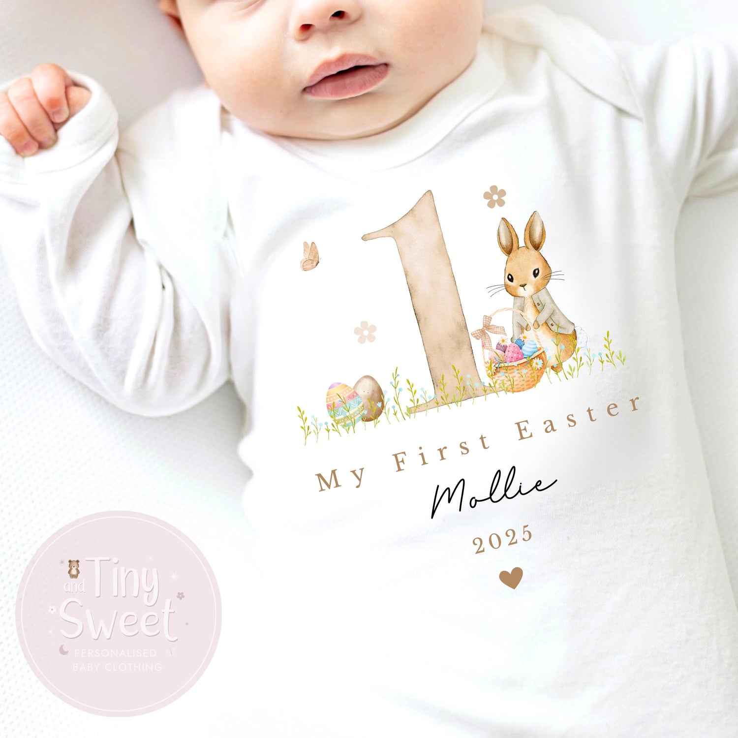Easter T Shirt, Easter Sleepsuit, My 1st Easter, My First Easter, Babies first Easter T Shirt, Easter baby outfit, New baby gift