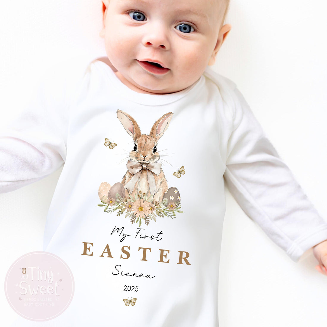Easter Babygrow, Easter Sleepsuit, My 1st Easter, My First Easter, Babies first Easter sleepsuit, Easter baby outfit, New baby gift
