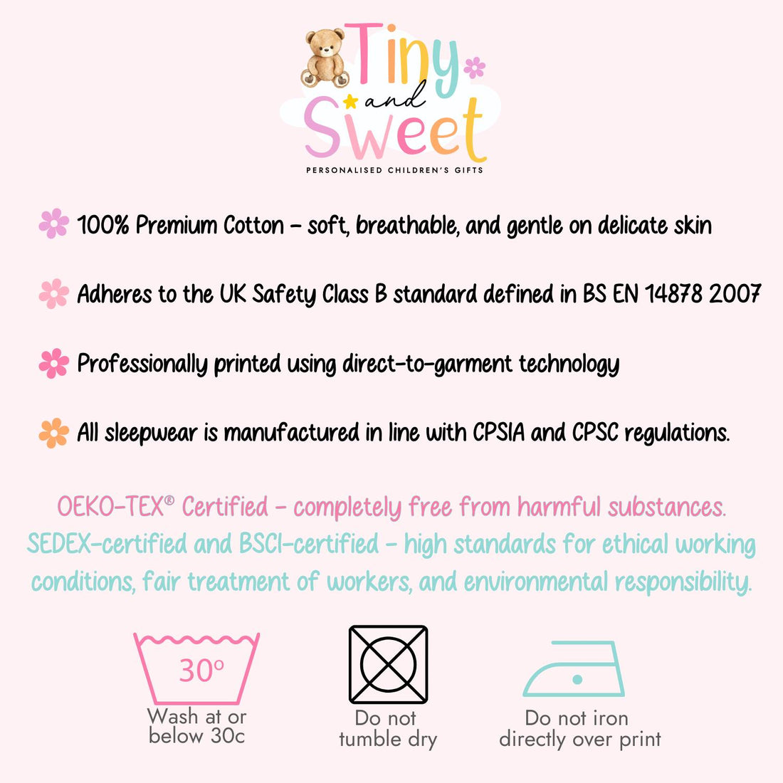 Personalised Toddler Baby Pyjamas, 1st Birthday Bear Pyjamas, When i wake up i&