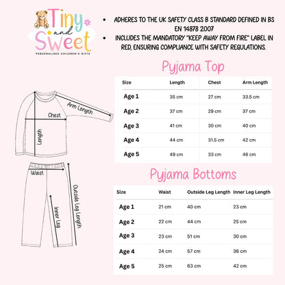 Personalised Toddler Baby Pyjamas, When i wake up i&