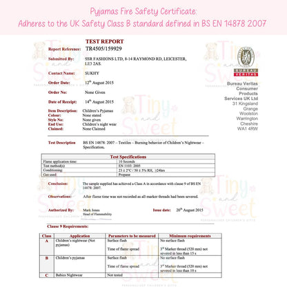 Beige Teddy Bear Birthday Pyjamas, When I Wake Up I’ll Be..., Teddy Bear Birthday PJs, Beige Boys Girls Sleepwear, Personalised Teddy Pjs