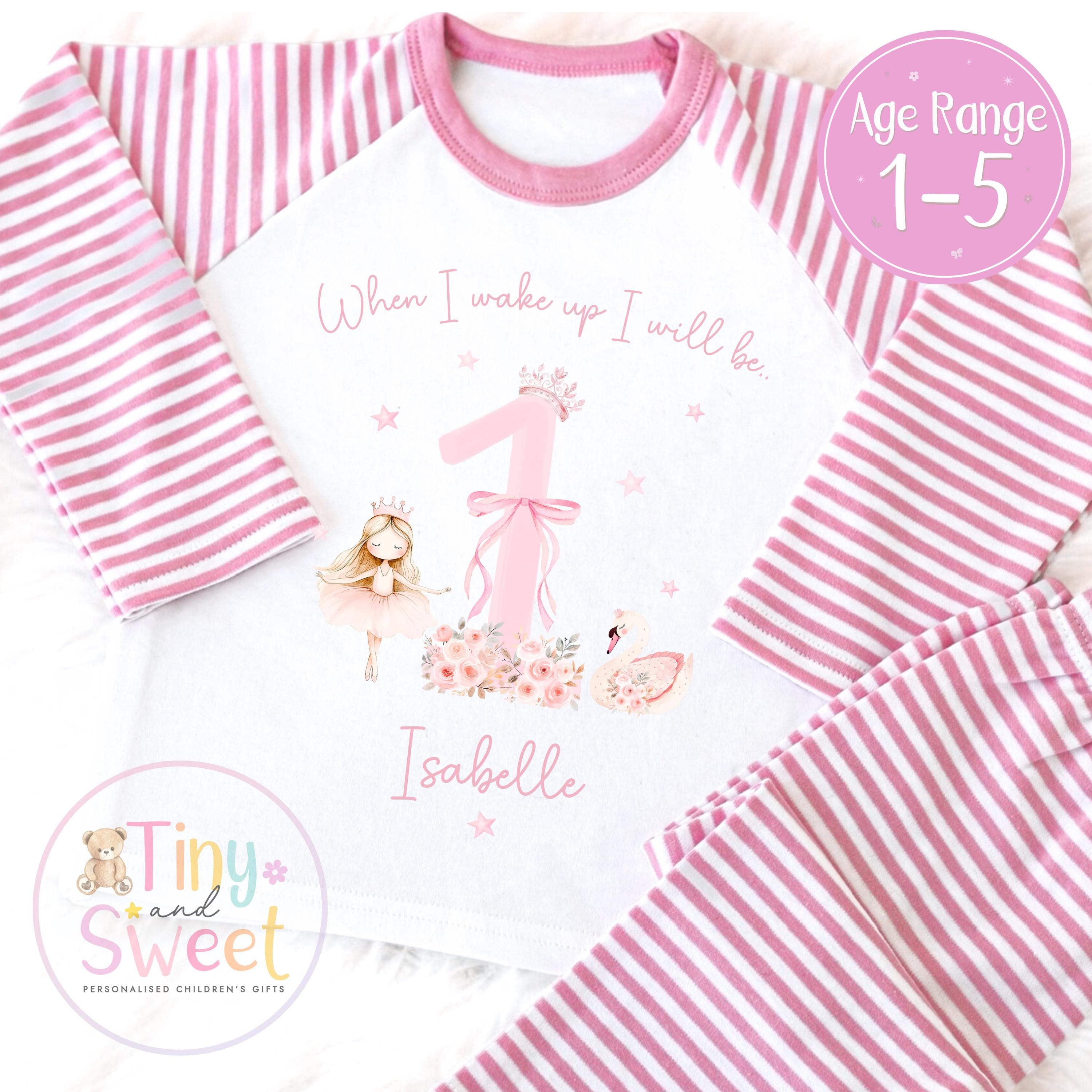 Personalised Toddler Baby Pyjamas, When i wake up i&