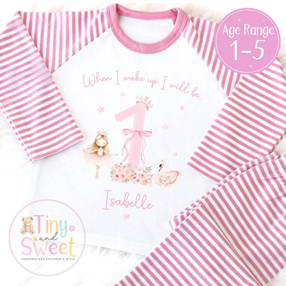 Personalised Toddler Baby Pyjamas, When i wake up i&