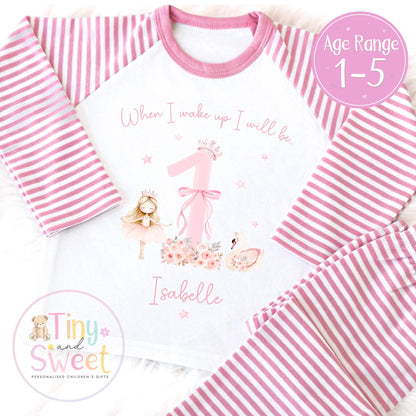 Personalised Toddler Baby Pyjamas, When i wake up i&