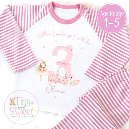 Personalised Toddler Baby Pyjamas, When i wake up i&