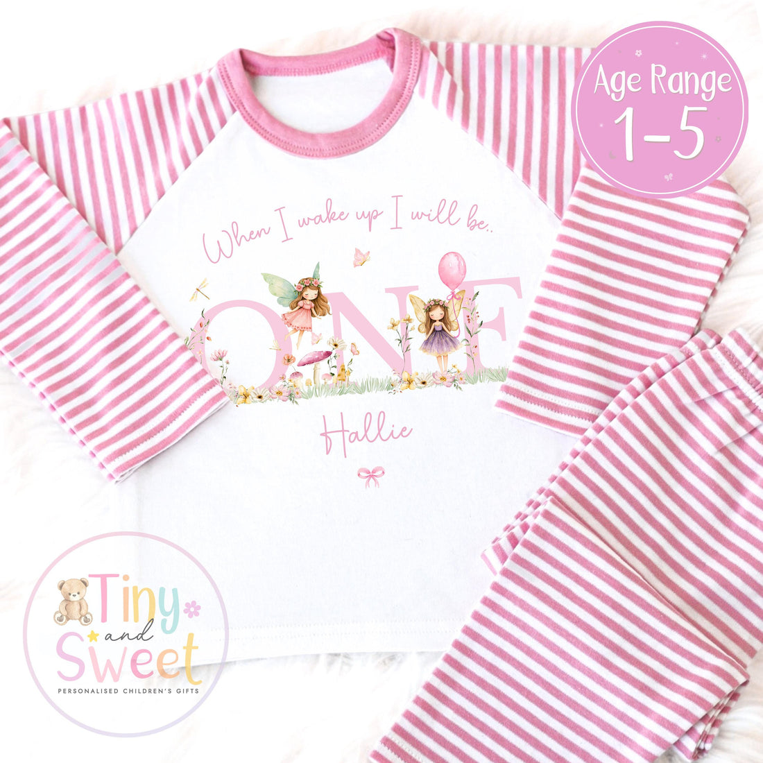 Personalised Toddler Baby Pyjamas, When i wake up i&