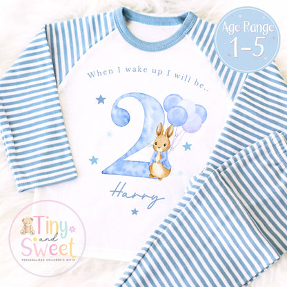 Personalised Toddler Baby Pyjamas, When i wake up i&