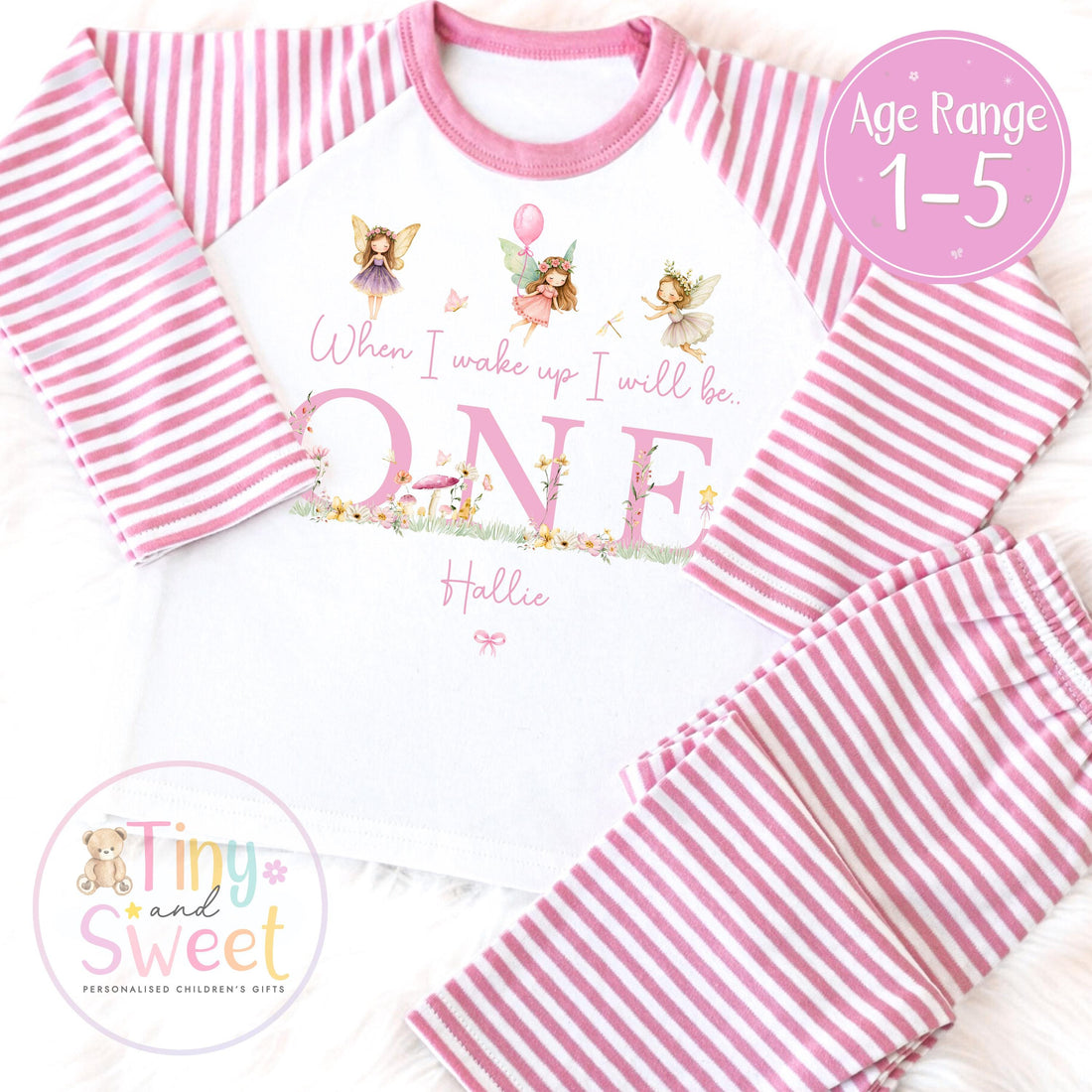 Personalised Toddler Baby Pyjamas, When i wake up i&