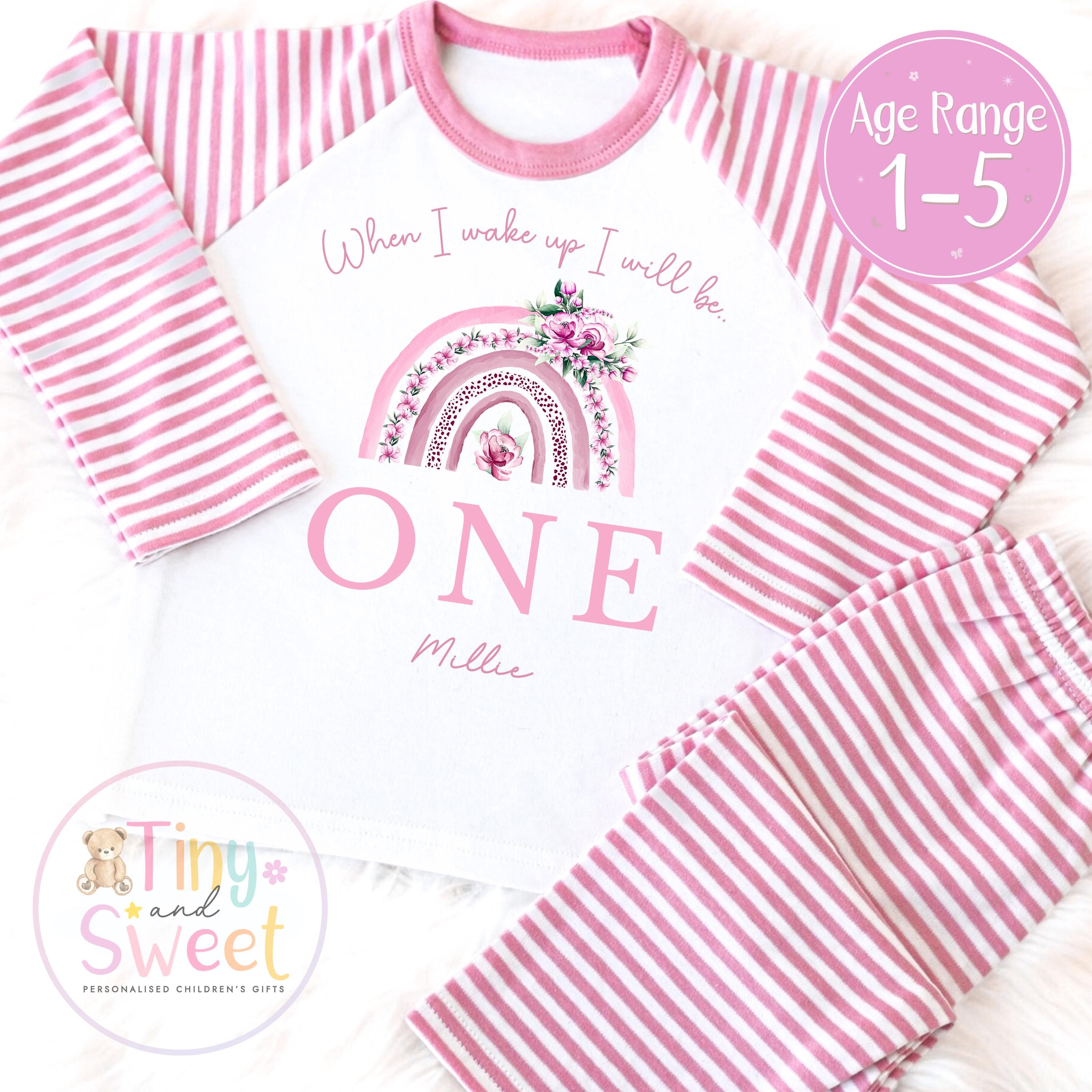 Personalised Toddler Baby Pyjamas, When i wake up i&