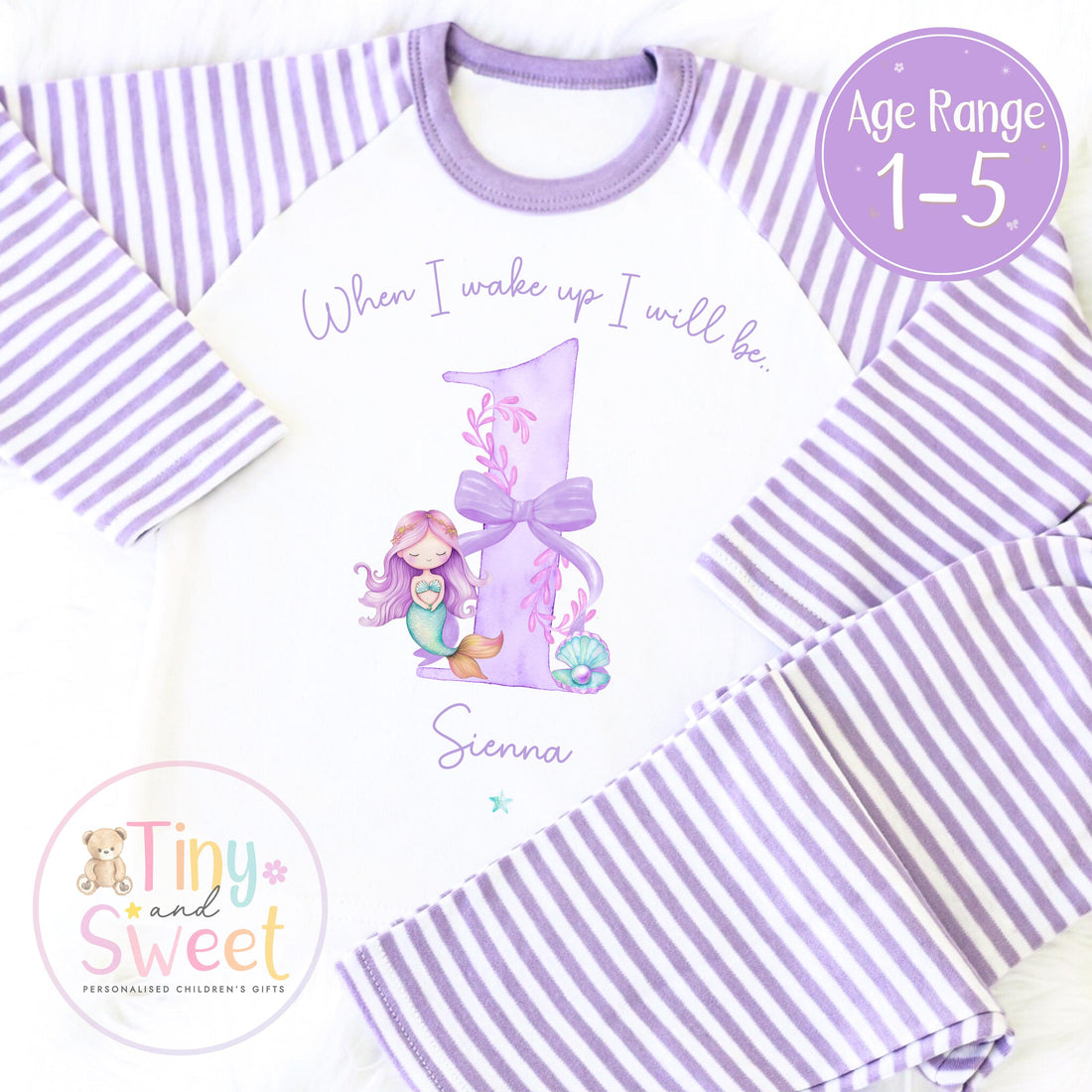 Personalised Toddler Baby Pyjamas, When i wake up i&