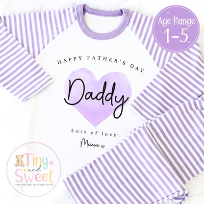 Personalised Toddler Fathers Day Pyjamas, Fathers day gift, fathers day pjs, kids Pyjamas, fathers day surprise, Fathers day outfit
