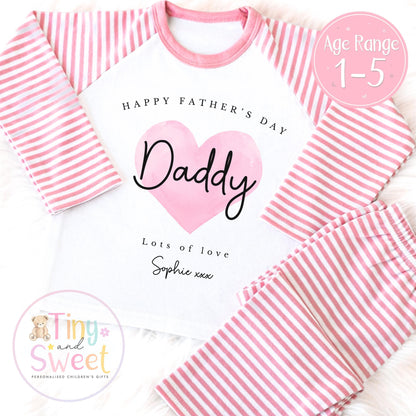 Personalised Toddler Fathers Day Pyjamas, Fathers day gift, fathers day pjs, kids Pyjamas, fathers day surprise, Fathers day outfit