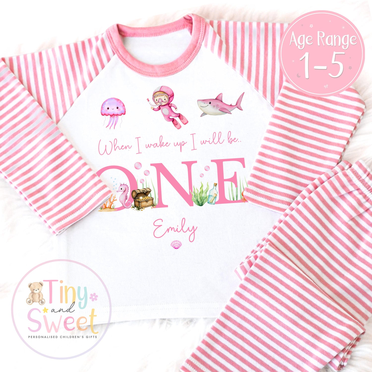 Personalised Toddler Baby Pyjamas, When i wake up i&