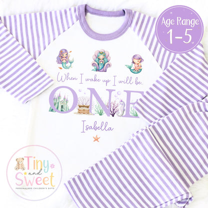 Personalised Toddler Baby Pyjamas, When i wake up i&