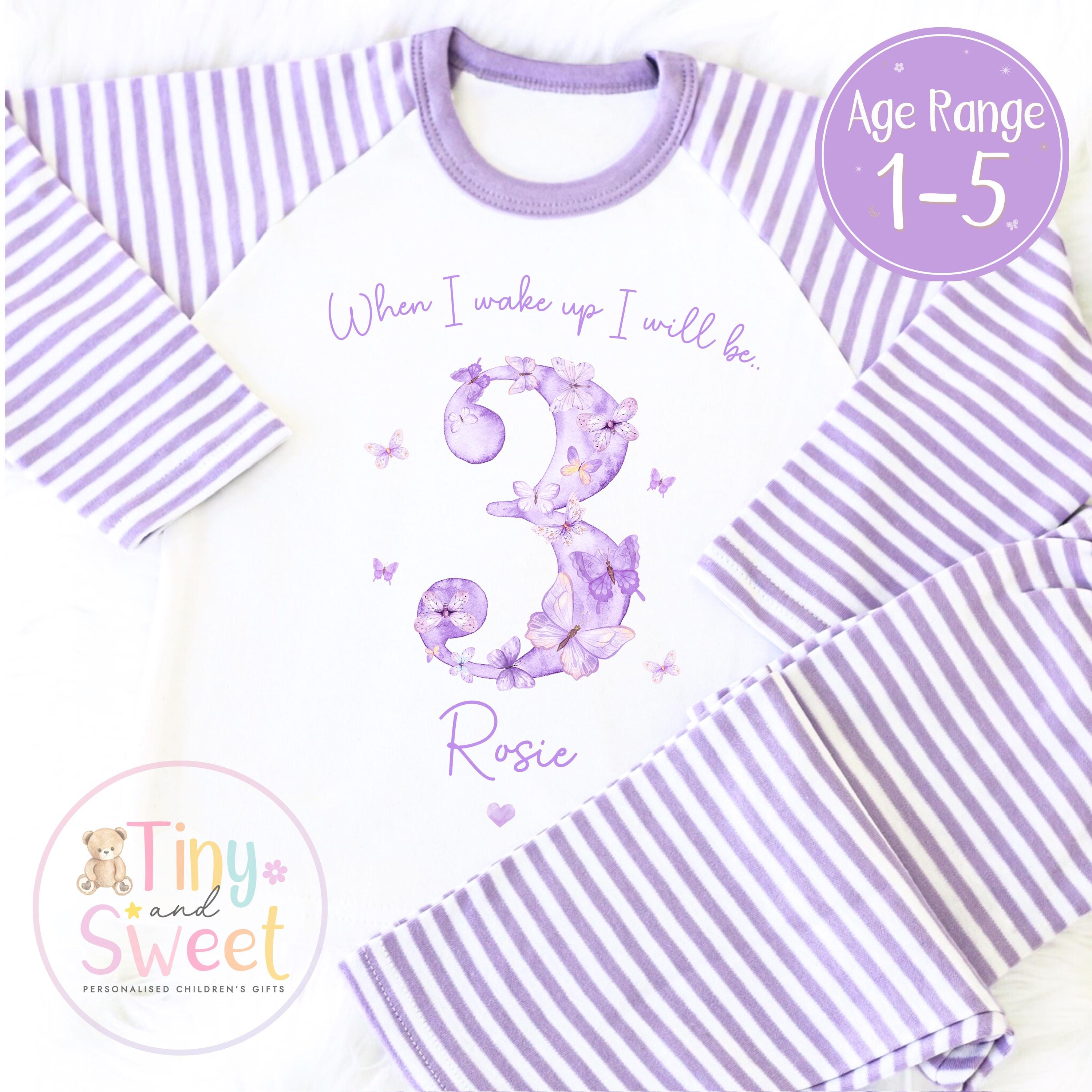 Personalised Toddler Baby Pyjamas, When i wake up i&