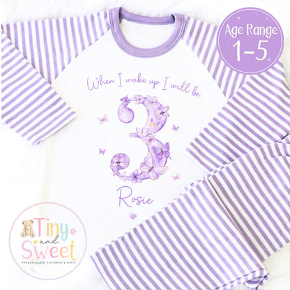 Personalised Toddler Baby Pyjamas, When i wake up i&